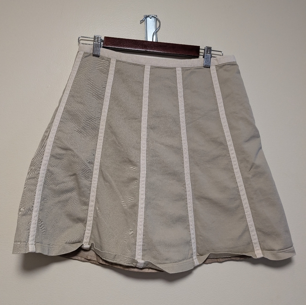 Proenza Schouler for Target Khaki Panel Skirt – Size 7 – Structured Chic